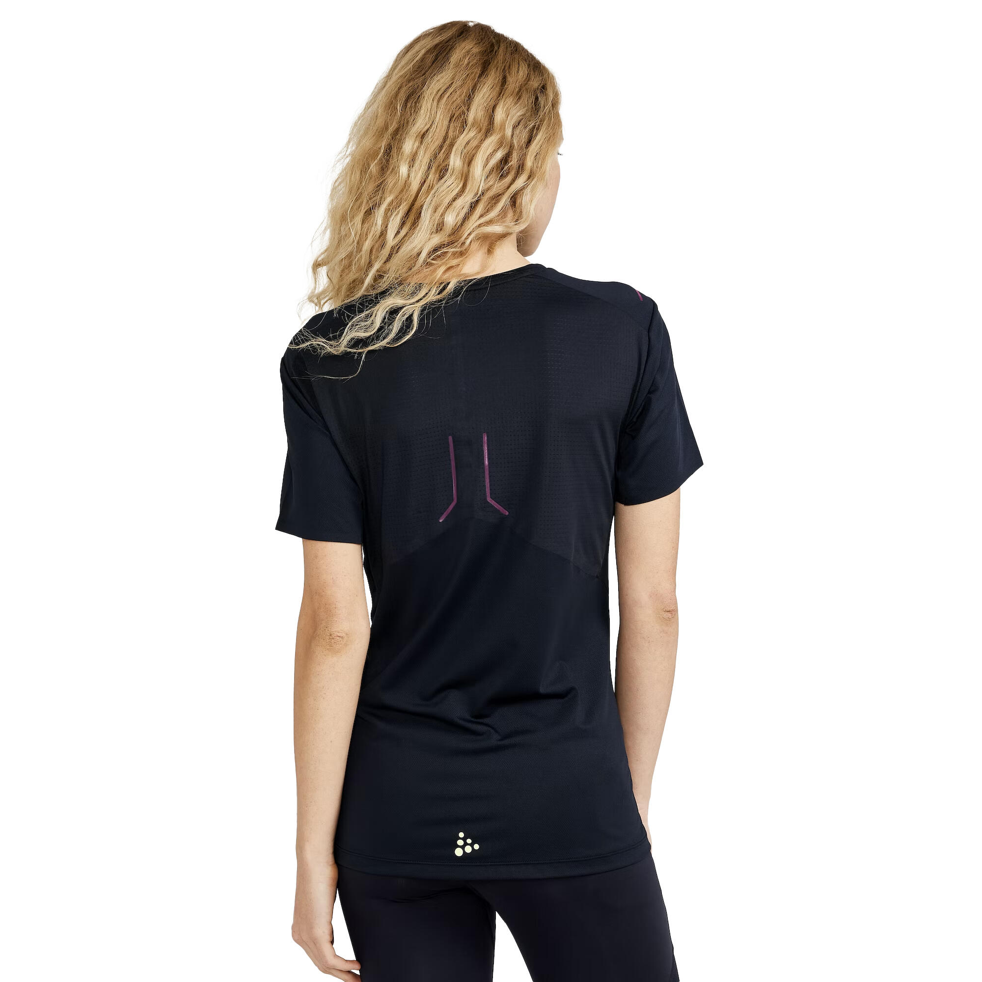 Womens/Ladies Pro Hypervent TShirt (Black) 3/3