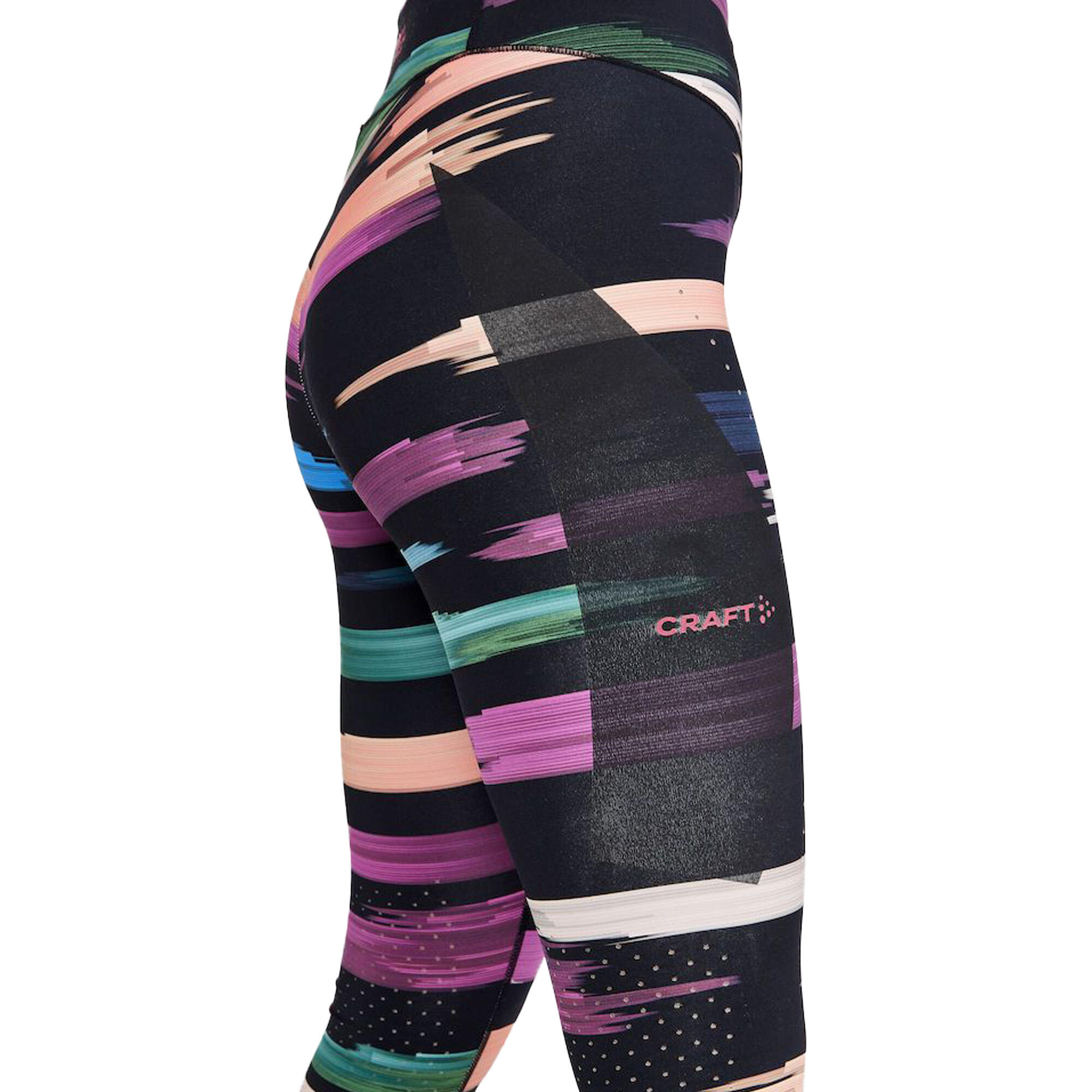 Womens/Ladies CTM Distance Leggings (Multicoloured/Roxo) 4/4