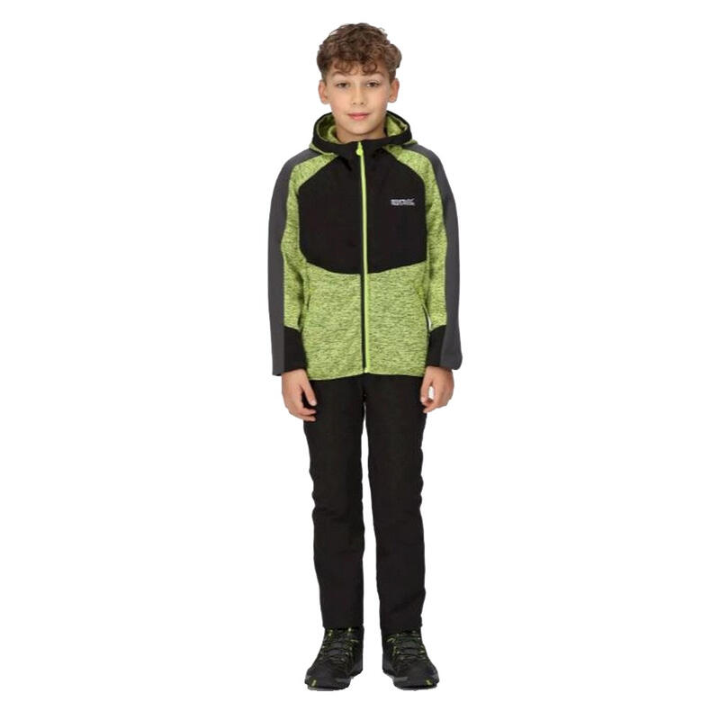 Gyerek cipzáras kapucnis pulóver Dissolver VI Marl Fleece