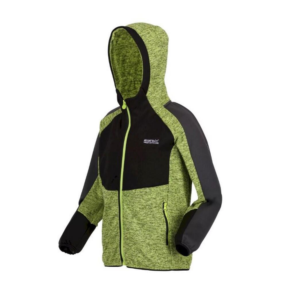 DISSOLVER Children's hooded jacket (Black / Dark grey)