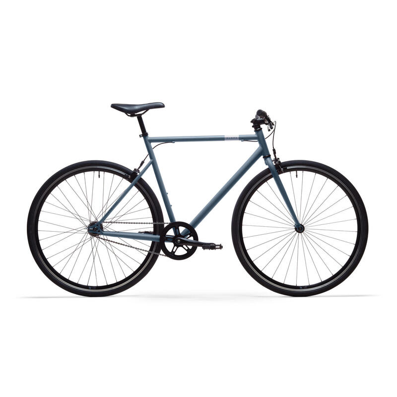 Tweedehands Stadsfiets Single Speed 500 blauw