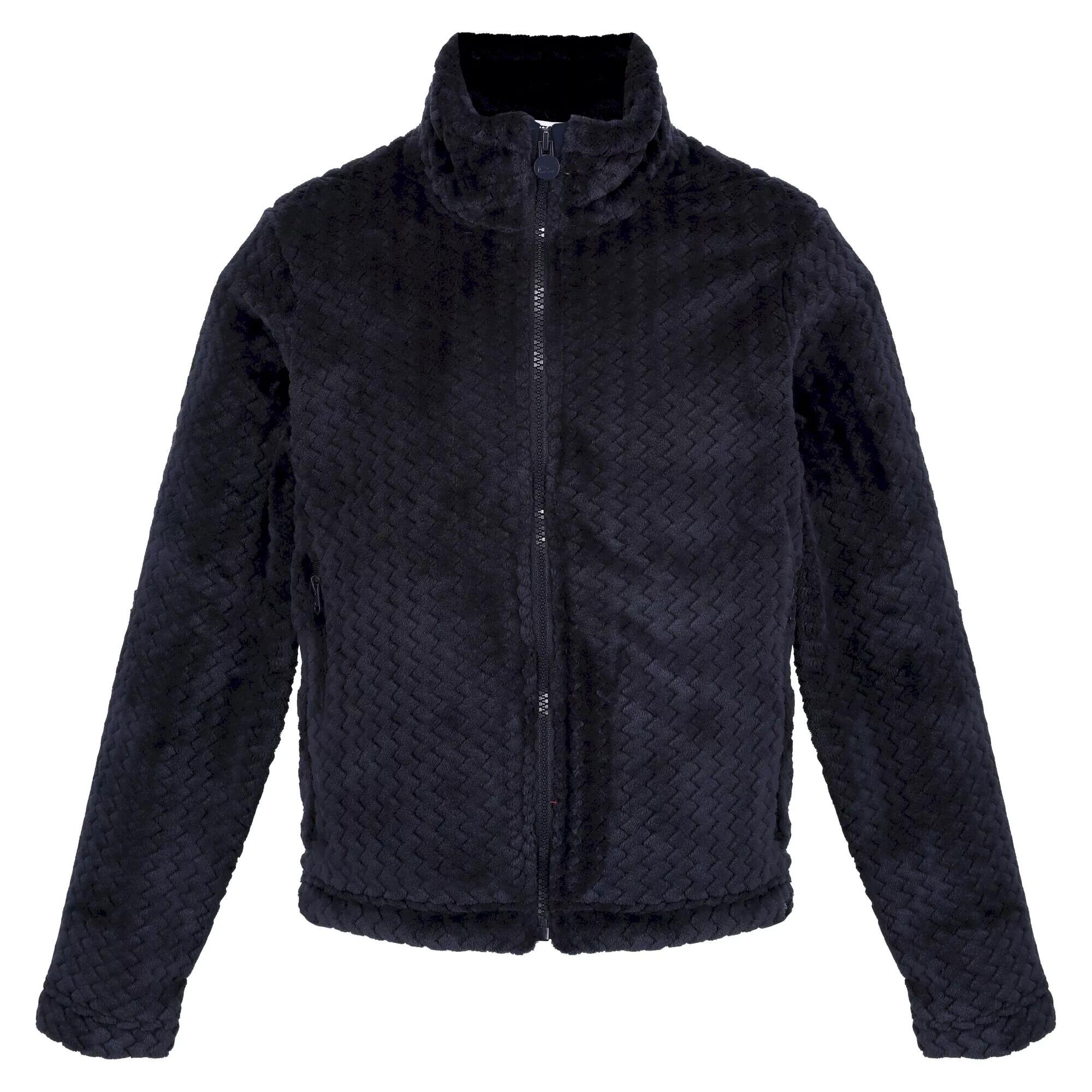 Childrens/Kids Kallye Ripple Fleece Jacket (Navy) 1/5