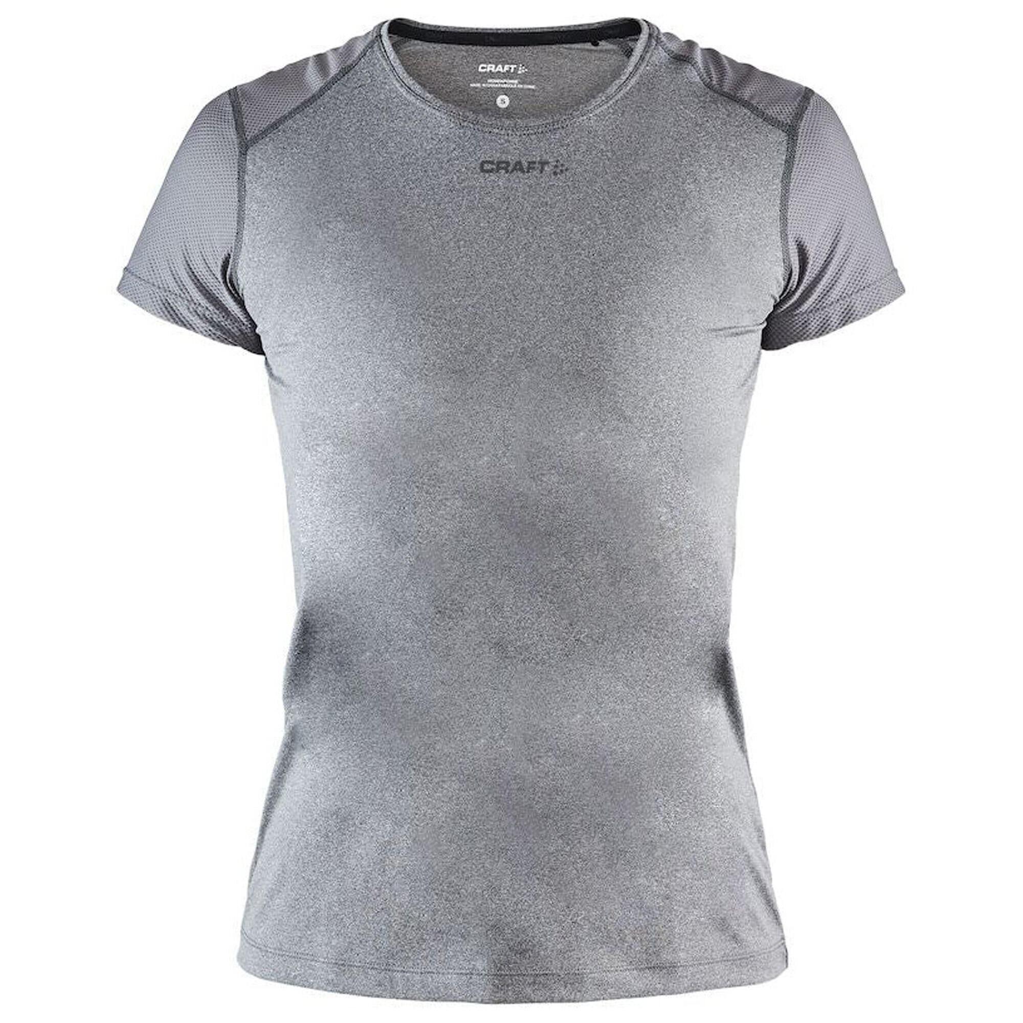 CRAFT Womens/Ladies ADV Essence Slim ShortSleeved TShirt (Dark Grey Melange)