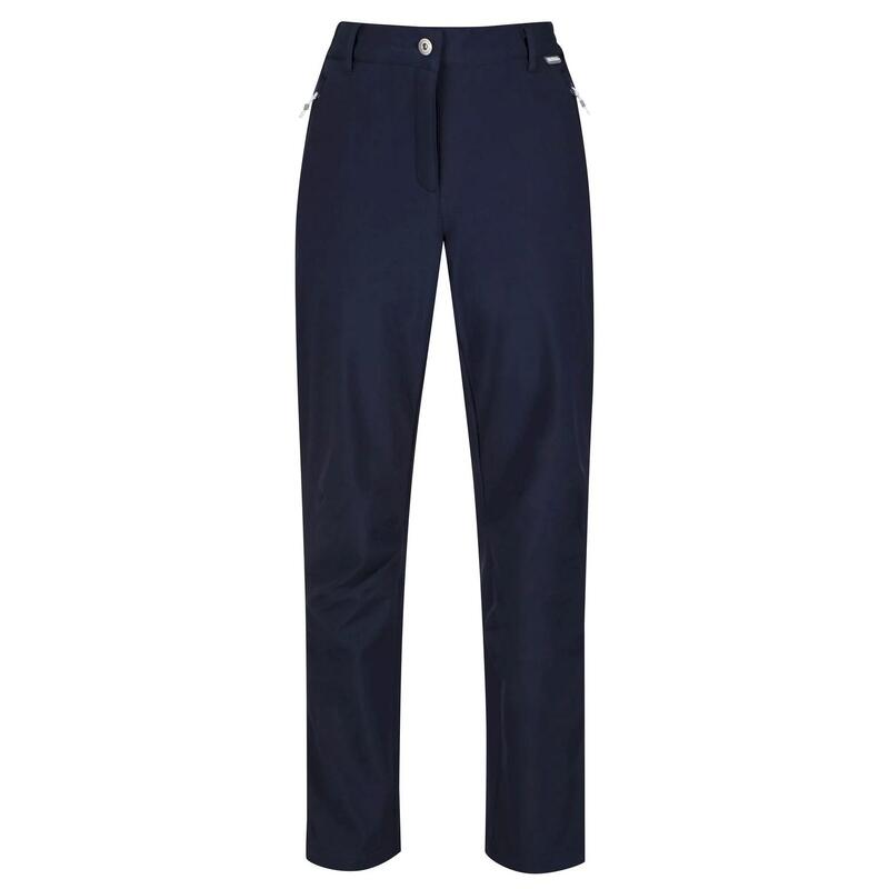 Softshell II Pantalon de randonnée Femme (Coupe courte) (Bleu marine)