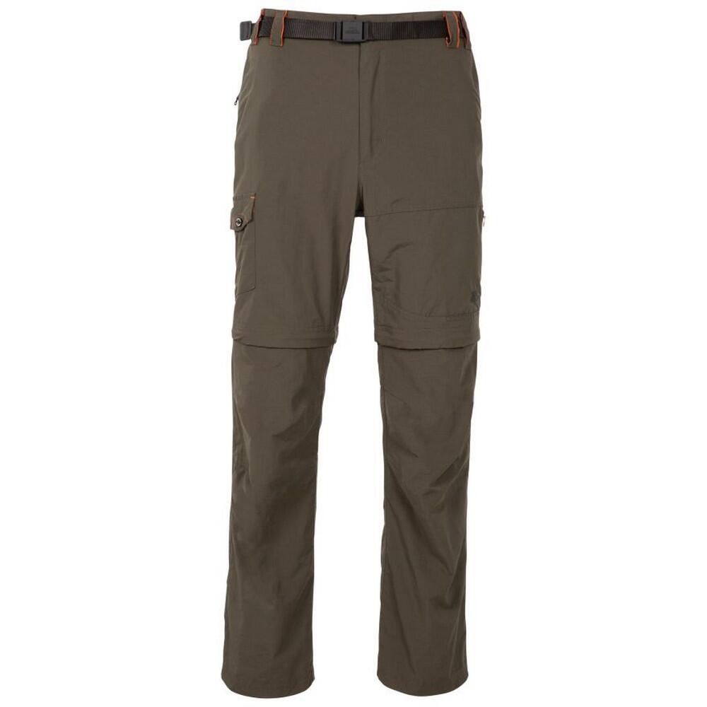 TRESPASS Mens Rynne B Mosquito Repellent Cargo Trousers (Olive)