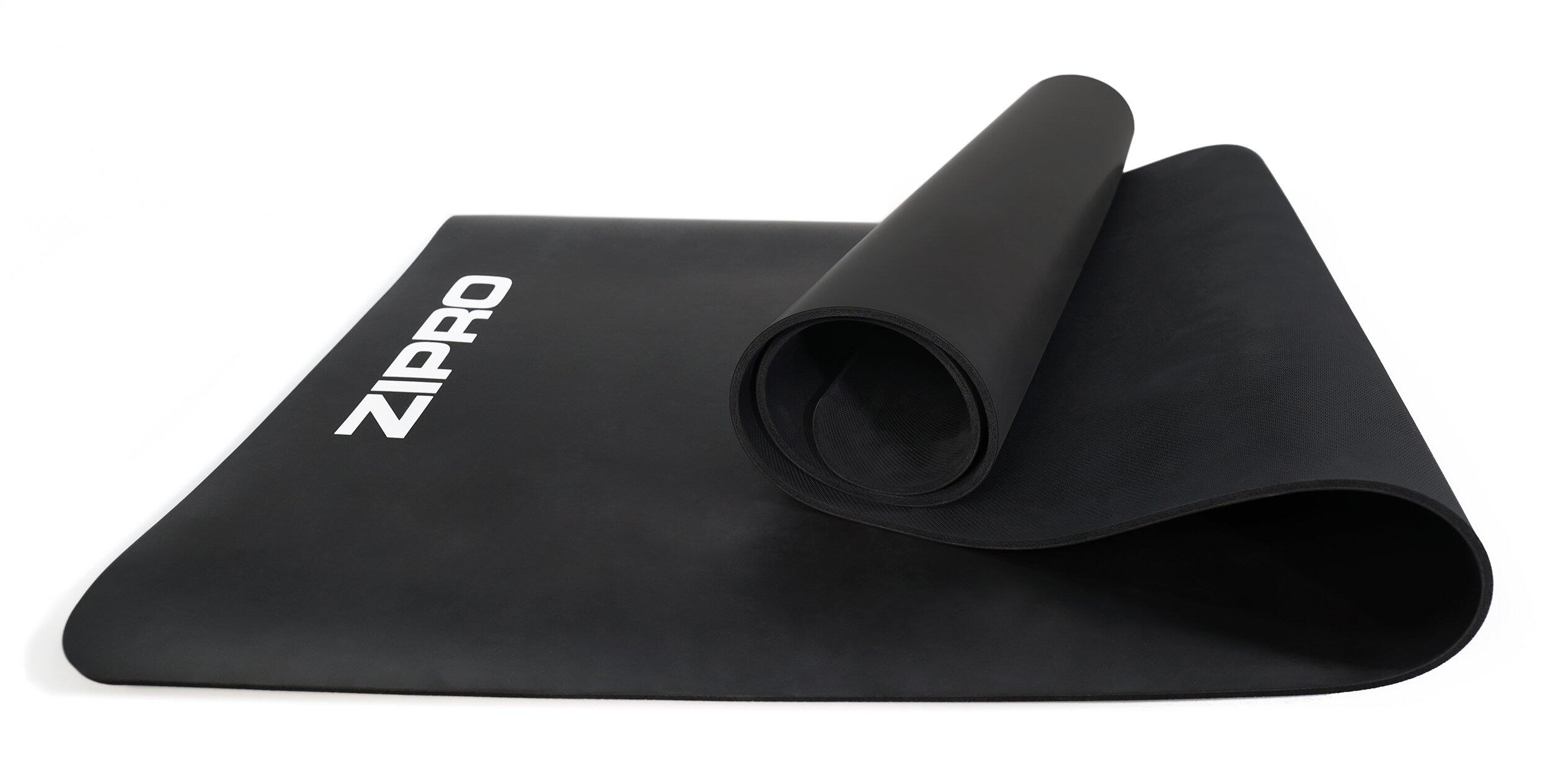 Esterilla de yoga Zipro 6mm negra con correa 5/6