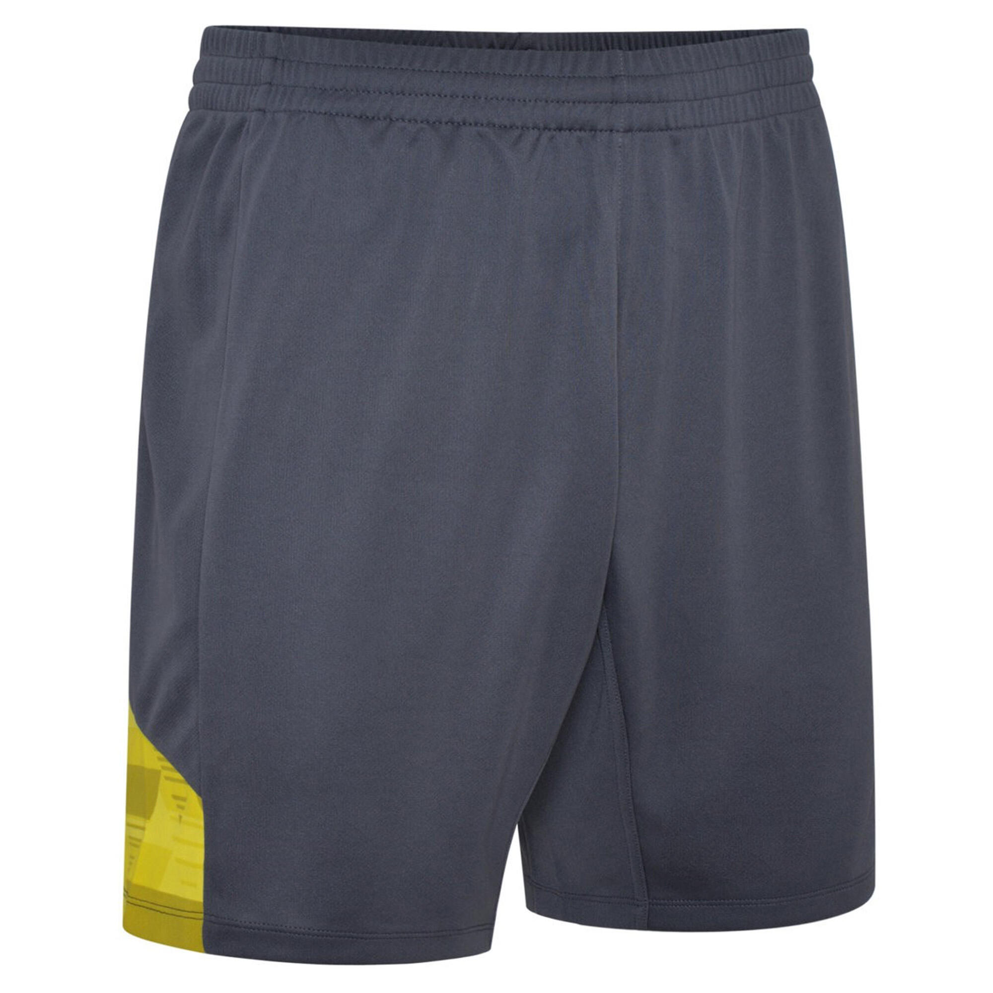 Mens Vier Shorts (Carbon/Blazing Yellow) 2/3