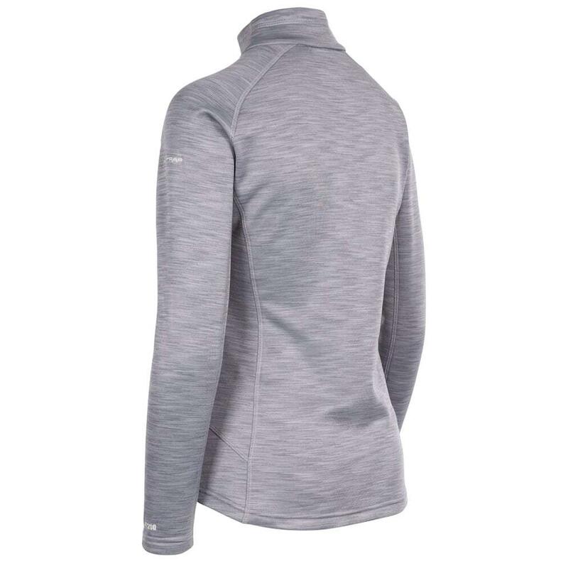 Forro polar Modelo Fairford Mujer Señora Gris Tormenta Jaspeada