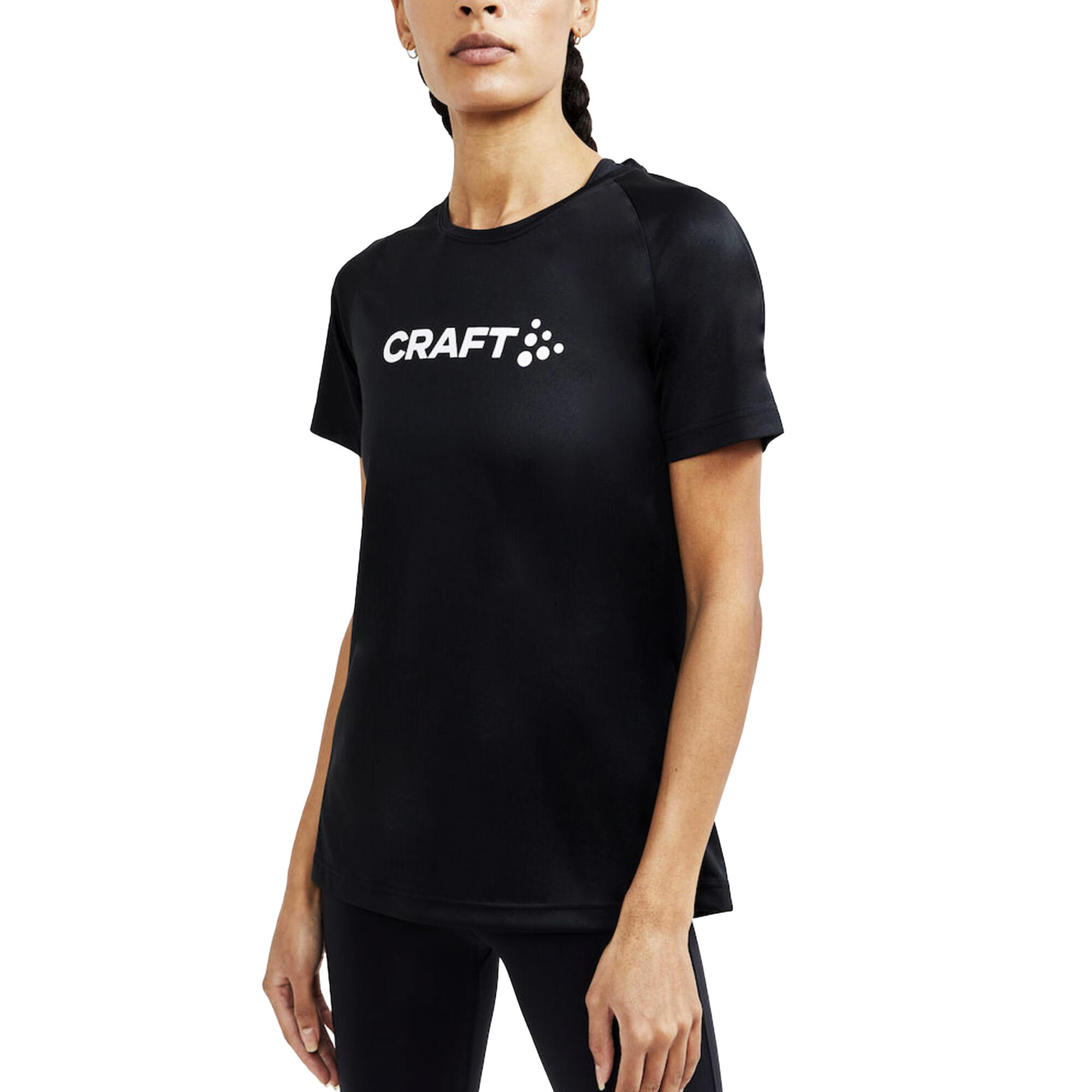 Womens/Ladies Core Unify Logo TShirt (Black) 3/4