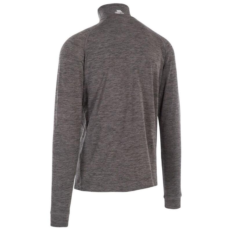 Heren Harold Half Zip Fleece Top (Zwarte mergel)