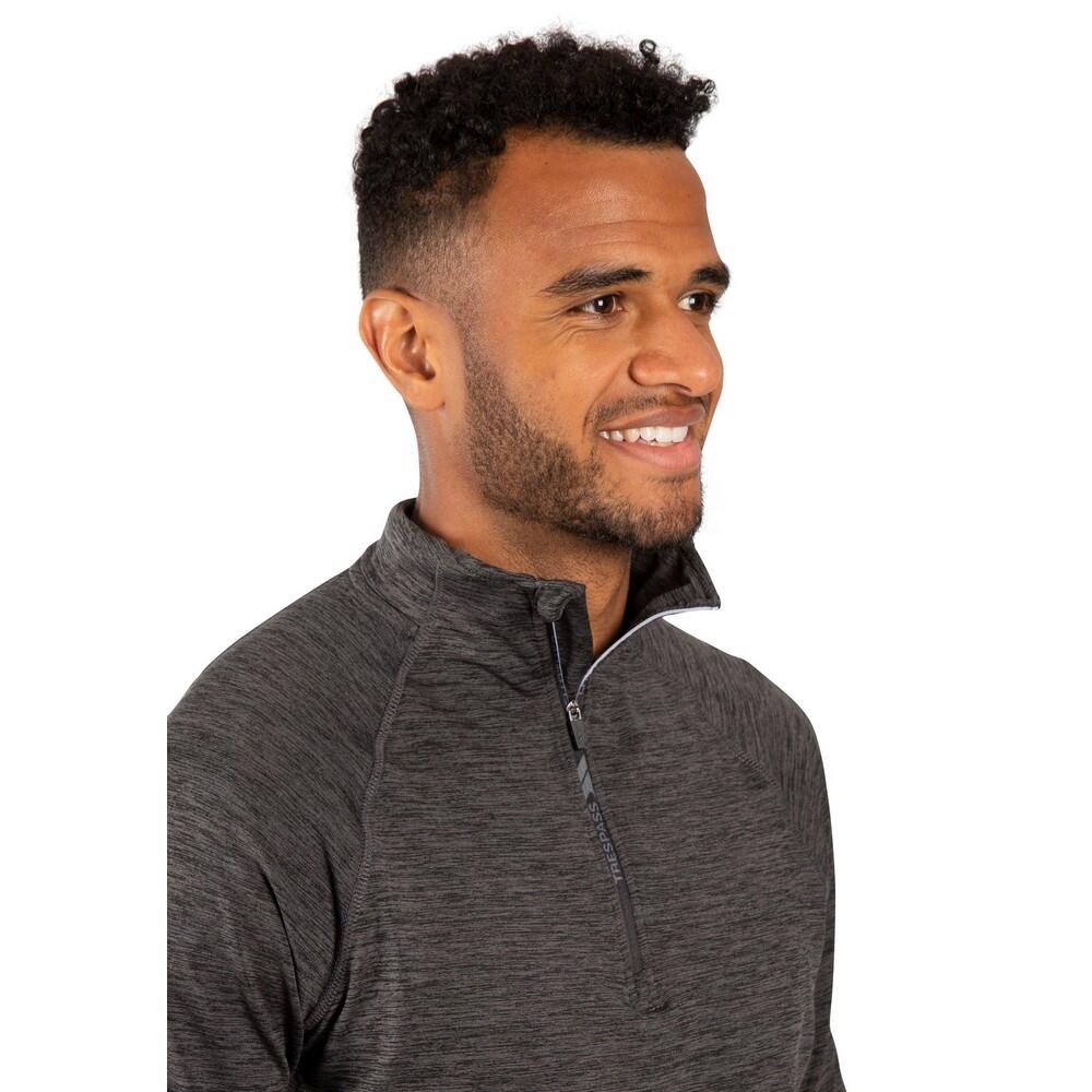 HAROLD Men's Fleece Top (Black Chiné)