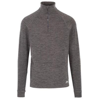 Heren harold half zip fleece top (zwarte mergel)