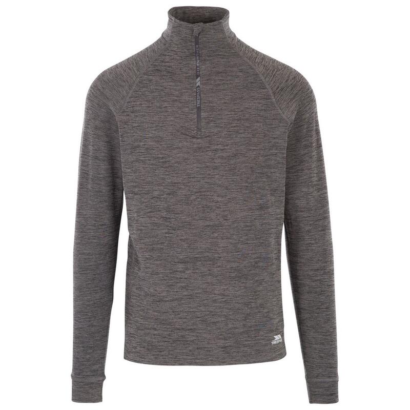 Heren Harold Half Zip Fleece Top (Zwarte mergel)