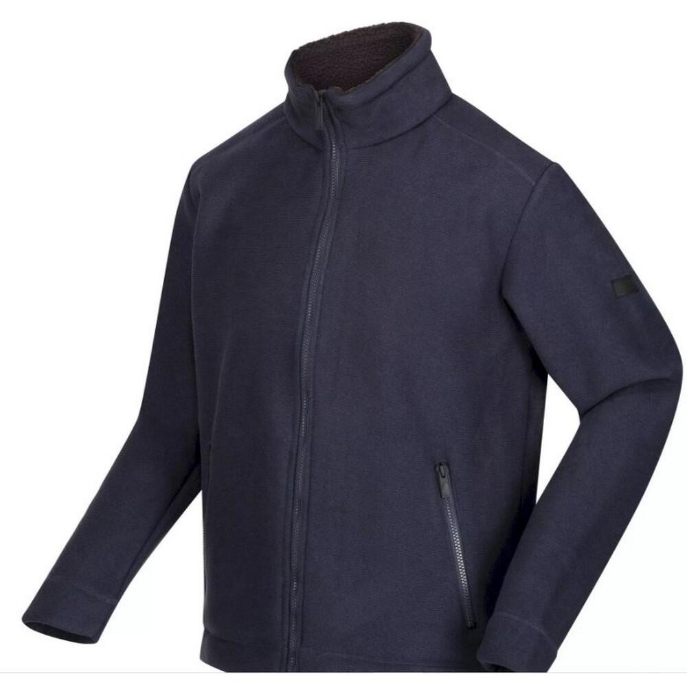 Mens Garrian II Full Zip Fleece Jacket (Navy) 3/4