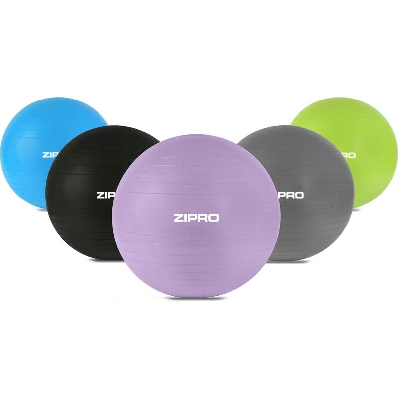 Zipro Anti-Burst 55cm ballon de gymnastique avec pompe