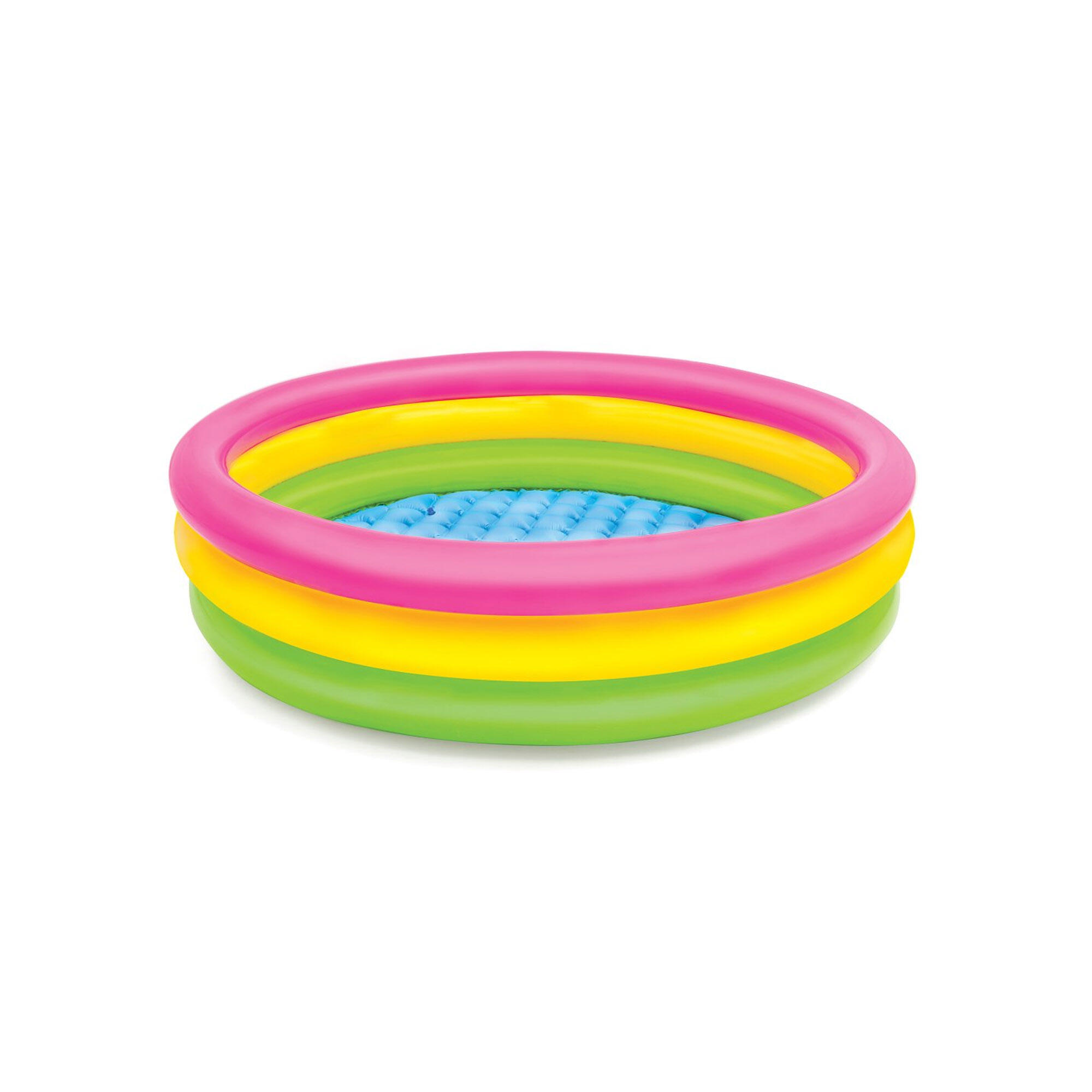 Intex 57412NP - Piscina Sunset Glow, Tre Anelli, Colori Assortiti,  114x25 cm 5/7