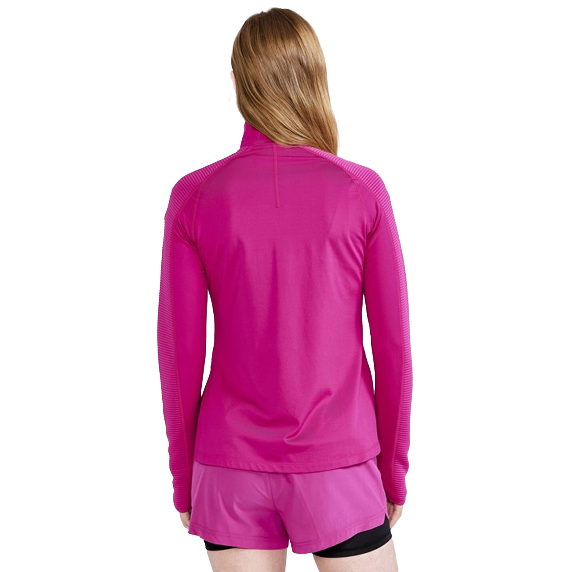 Womens/Ladies Core Charge Jersey Jacket (Roxo) 3/3