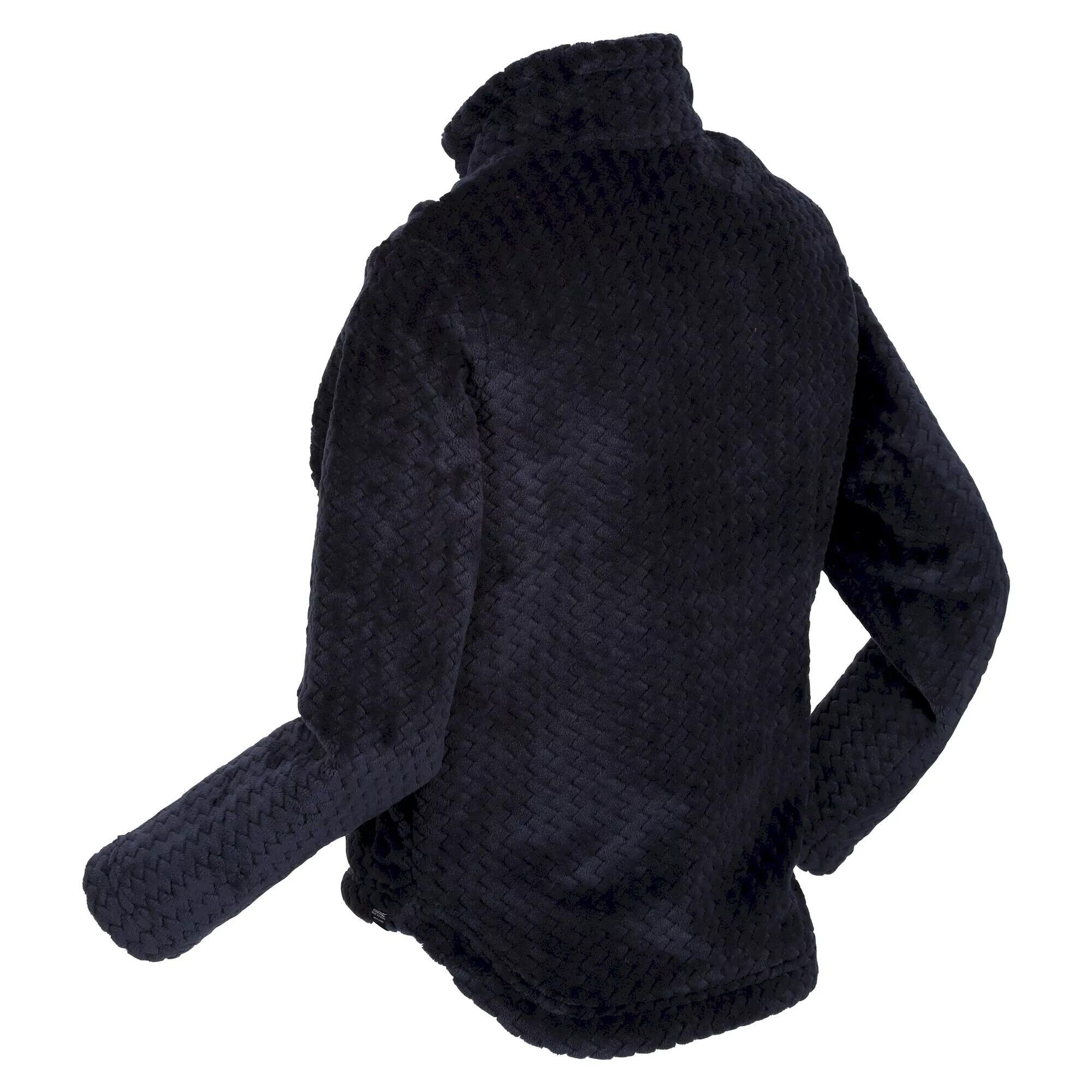 Childrens/Kids Kallye Ripple Fleece Jacket (Navy) 3/5