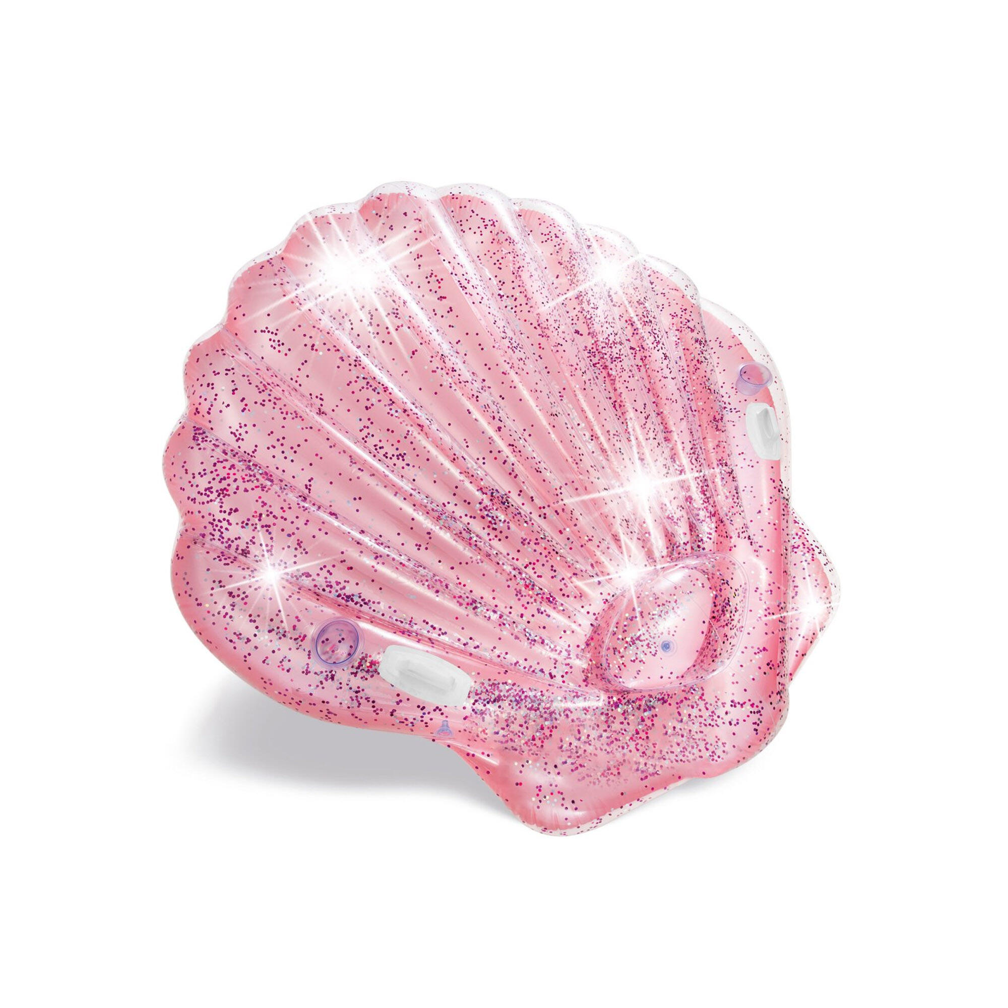 Intex 57257EU - Materassino Mare Conchiglia Glitter, 178x165x24 cm 2/6