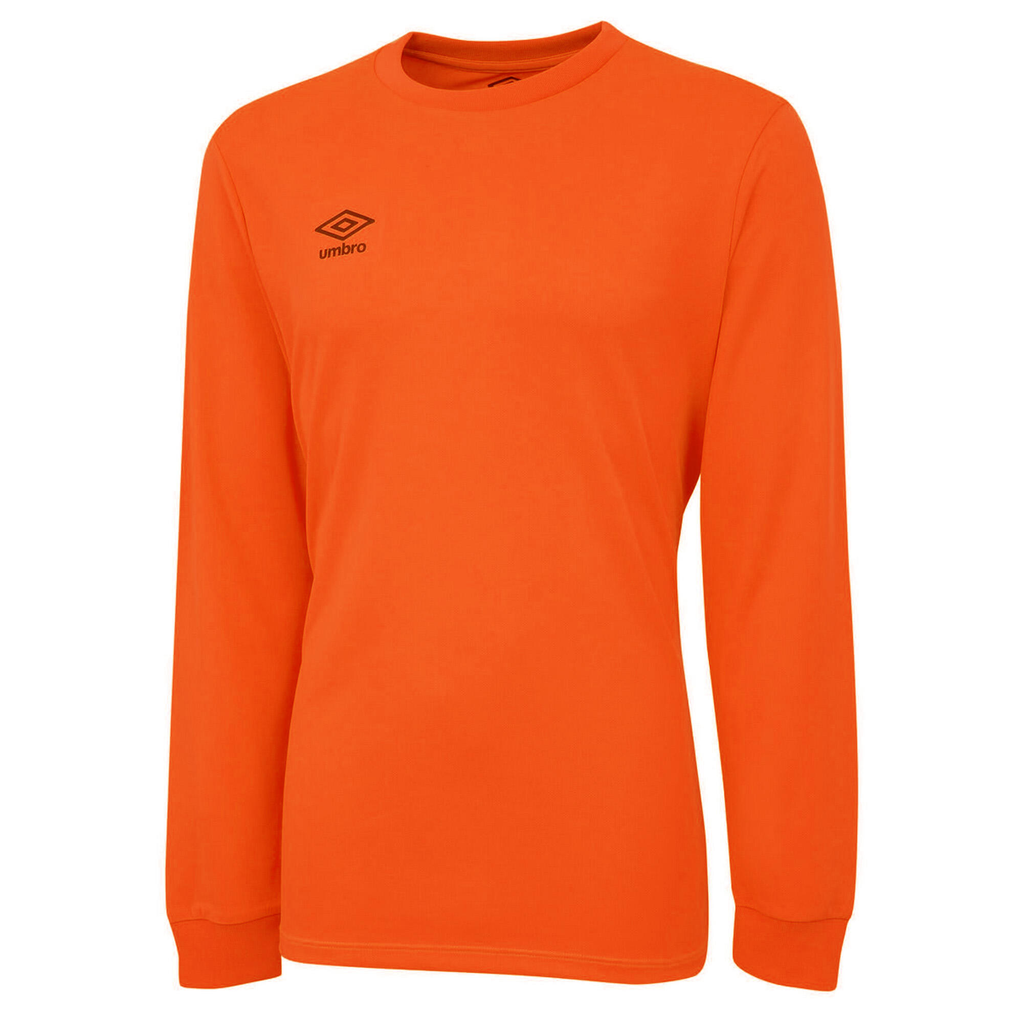 Childrens/Kids Club LongSleeved Jersey (Shocking Orange) 1/3