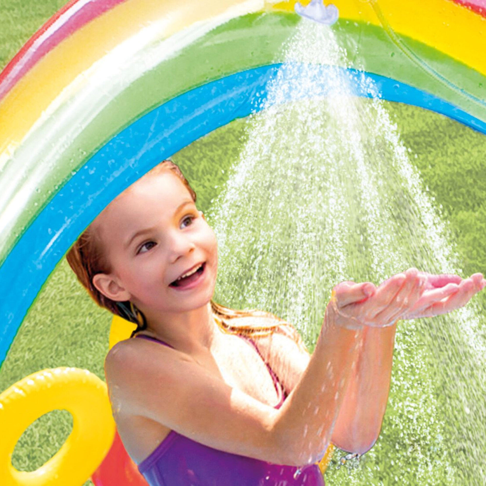 Piscina para crianças insuflável INTEX arco-íris 297x193x135 cm - 428 l 4/7