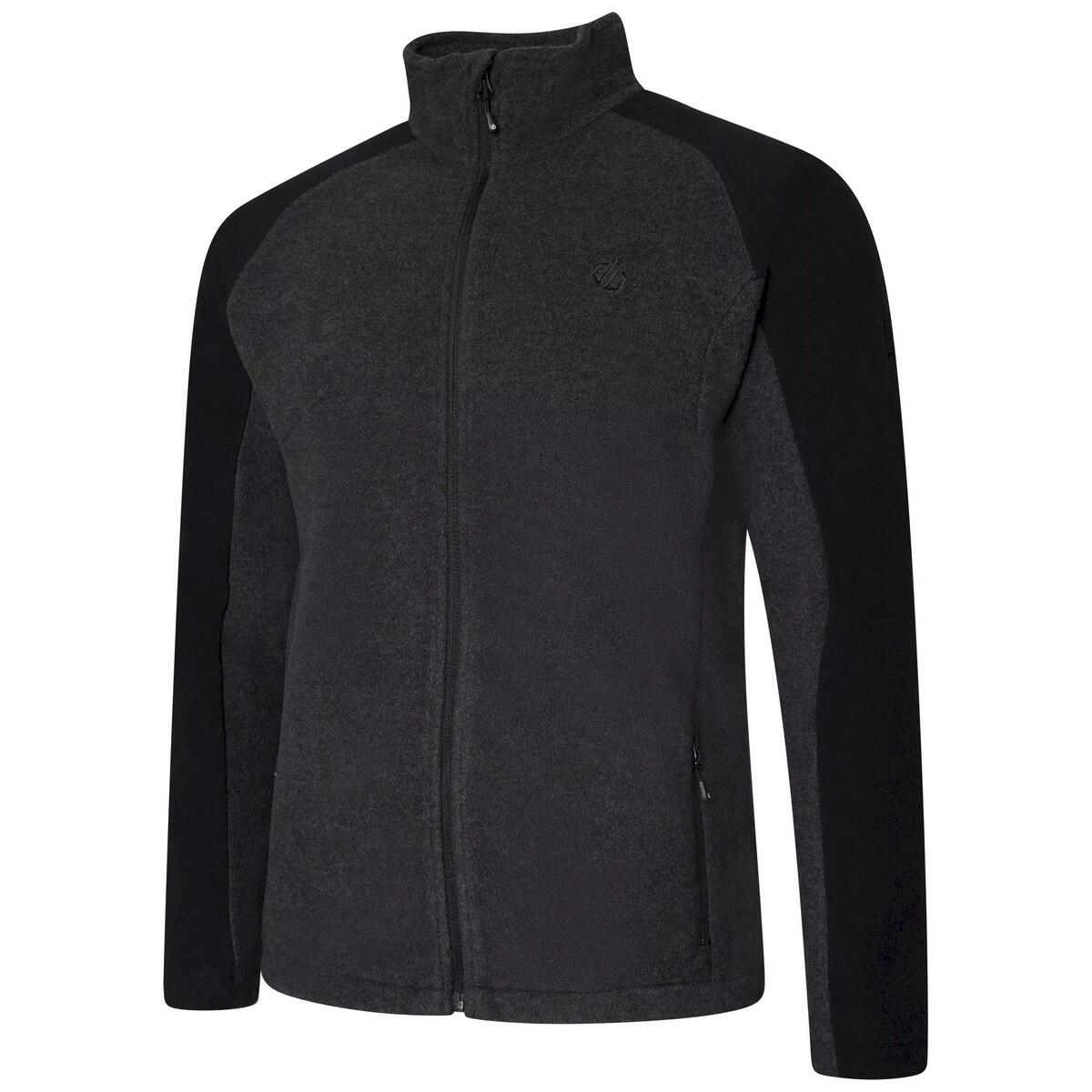 Mens Audacious Fleece Jacket (Charcoal Marl/Black) 3/5