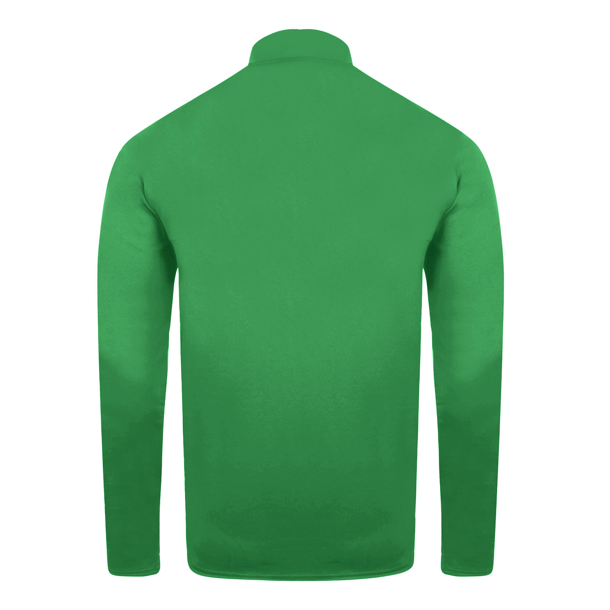 Womens/Ladies Club Essential Half Zip Sweatshirt (Emerald) 2/3