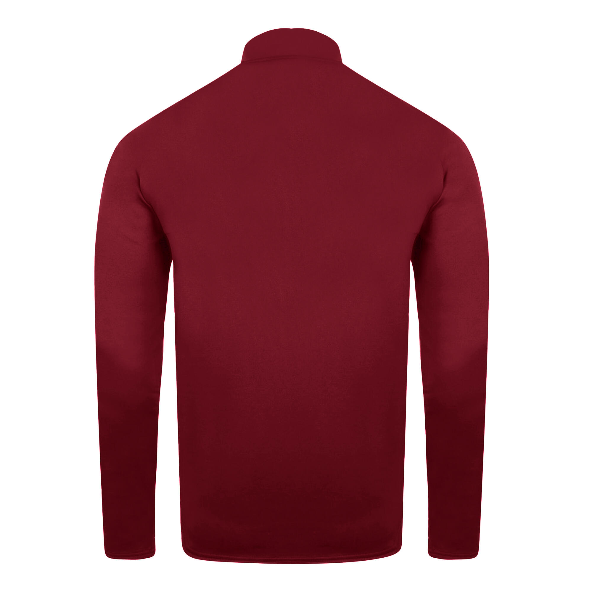 Womens/Ladies Club Essential Half Zip Sweatshirt (New Claret) 2/3