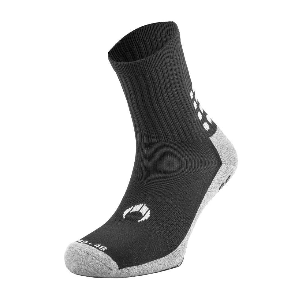 Rutschfeste Socken Schwarz - Fersen-/Zehenverstärkung 2/7