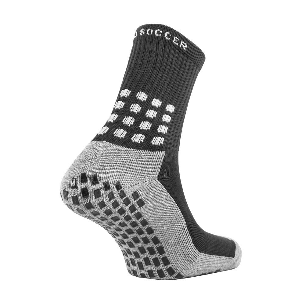 Rutschfeste Socken Schwarz - Fersen-/Zehenverstärkung 3/7