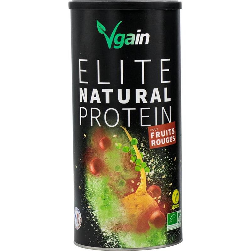 PROTEIN VEGAN & BIO - ELITE NATURAL PROTEIN - FRUITS ROUGES 750G