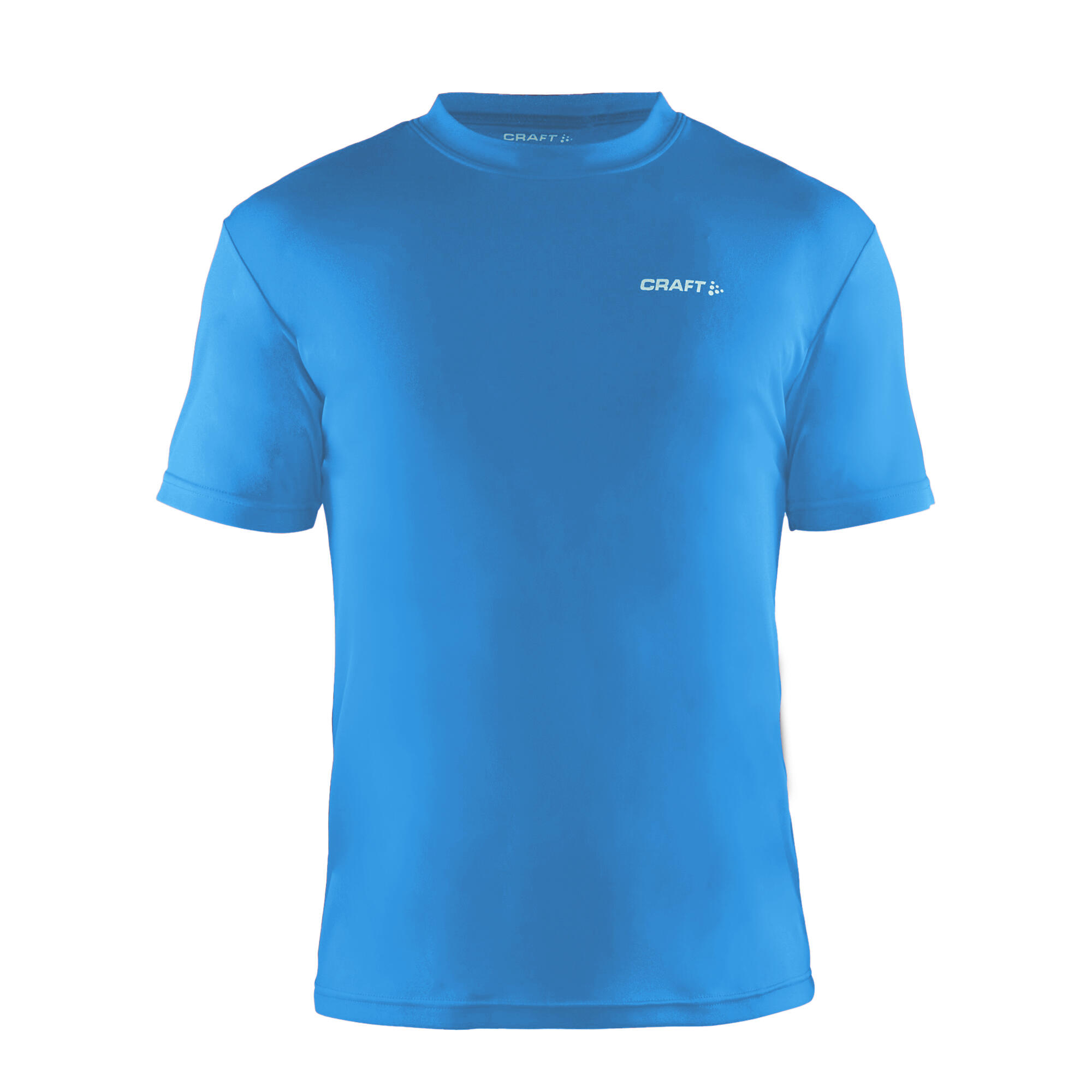 Mens Prime Lightweight Moisture Wicking Sports TShirt (Swedish Blue) 1/3