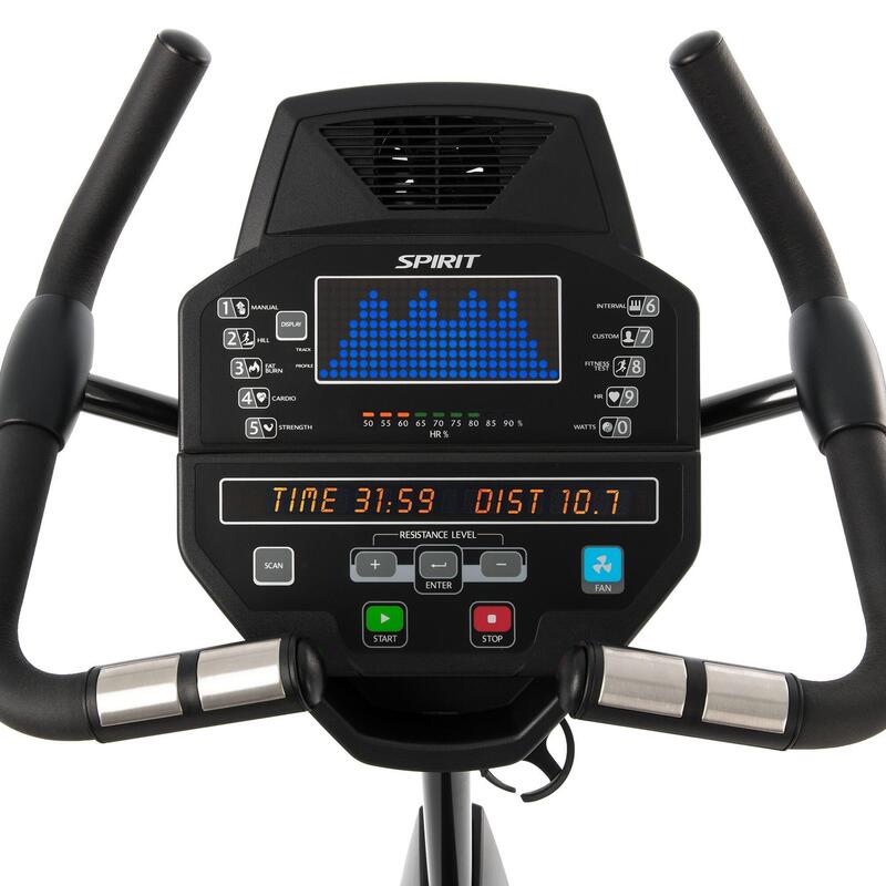 Vélo d'appartement Spirit Fitness CU800 - 1 mois gratuit de Kinomap