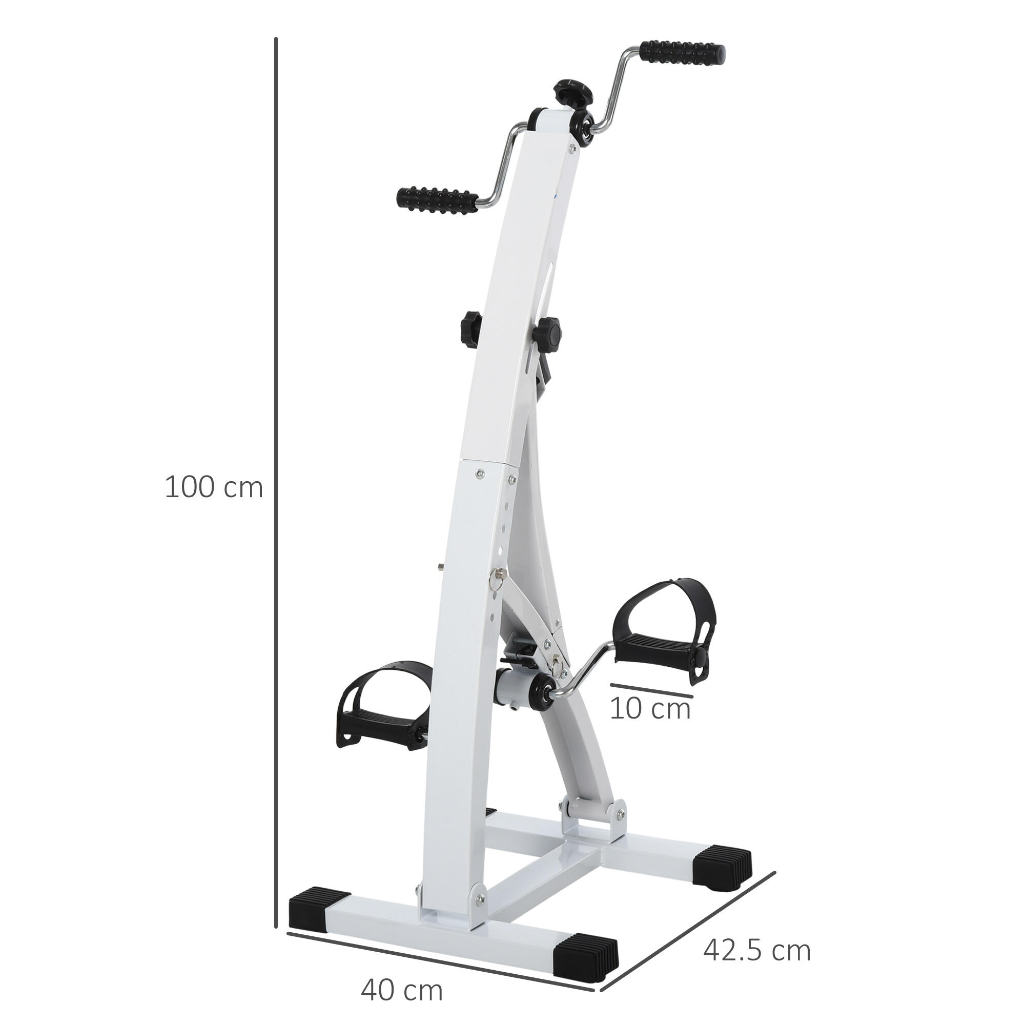 HOMCOM Pedaliera Braccia e Gambe con Schermo LED Regolabile 3/7
