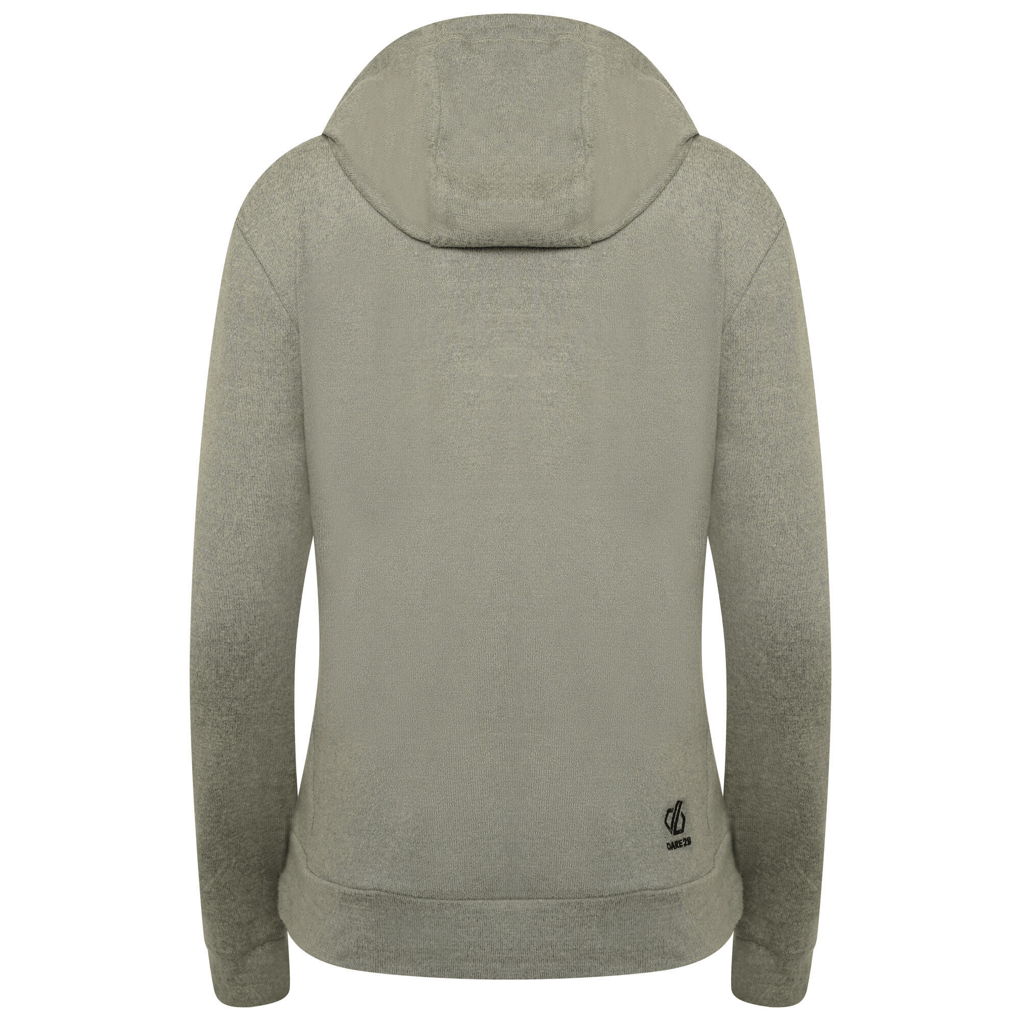 Womens/Ladies Out & Out Marl Fleece Hoodie (Duck Green) 2/5