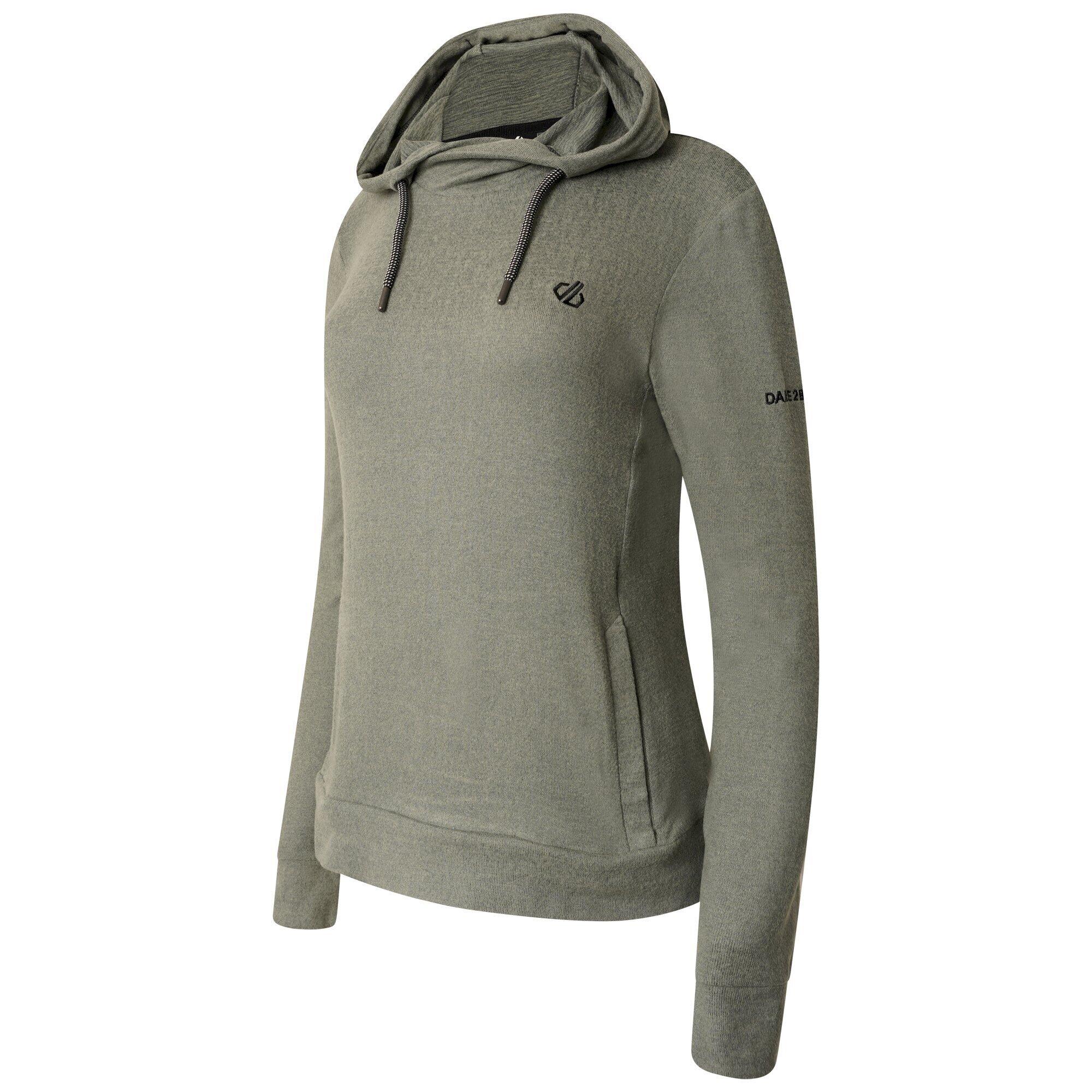 Womens/Ladies Out & Out Marl Fleece Hoodie (Duck Green) 4/5