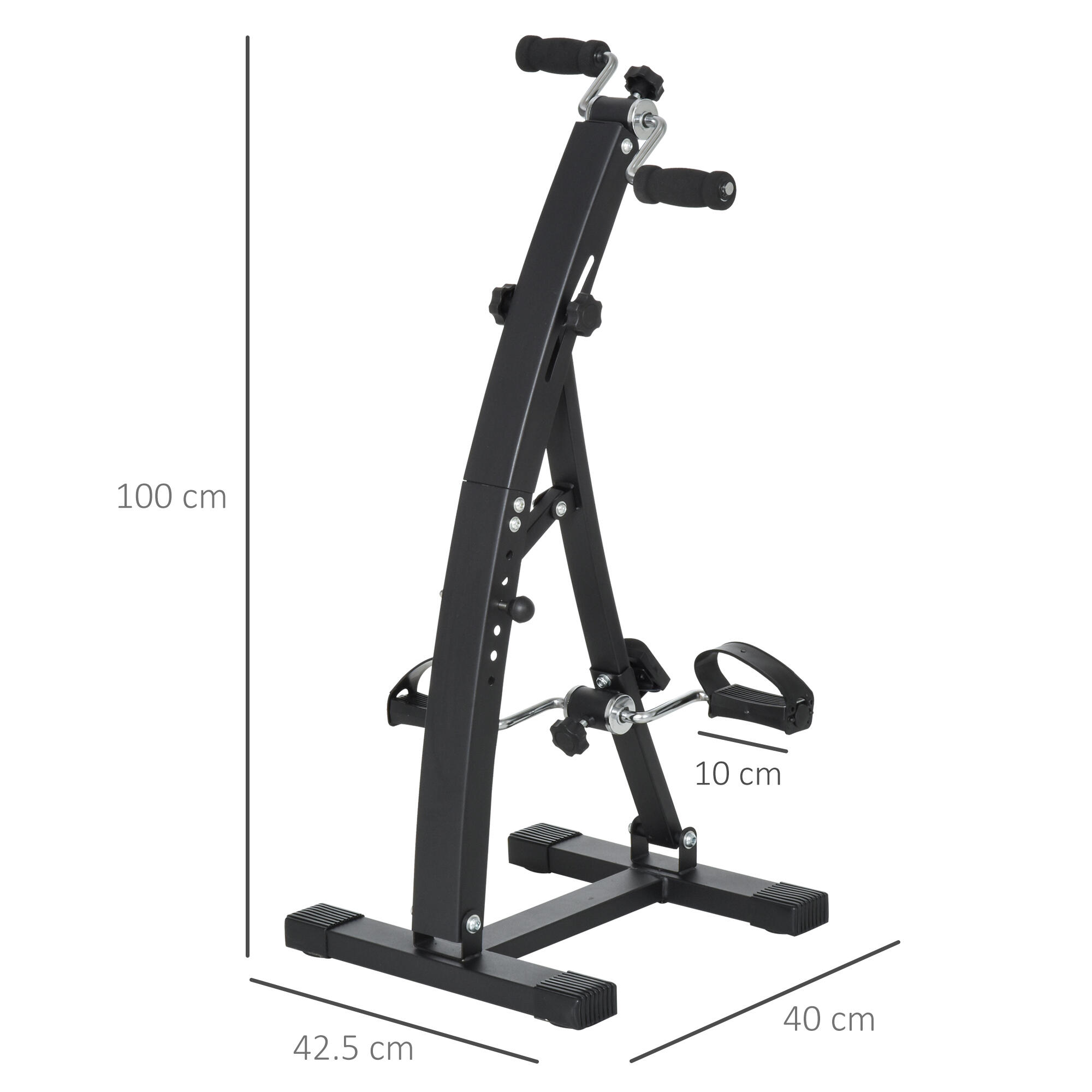 HOMCOM Pedaliera Braccia e Gambe con Schermo LED Regolabile 3/7