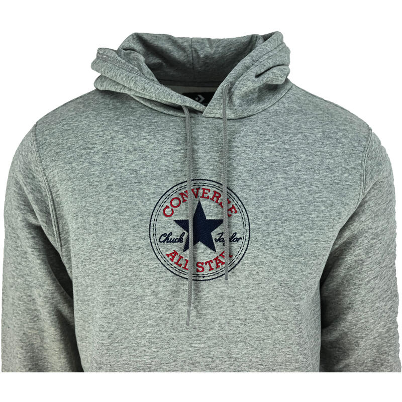 Sudadera Converse Go-To Chuck Taylor Patch Brushed Back, Gris, Unisexo