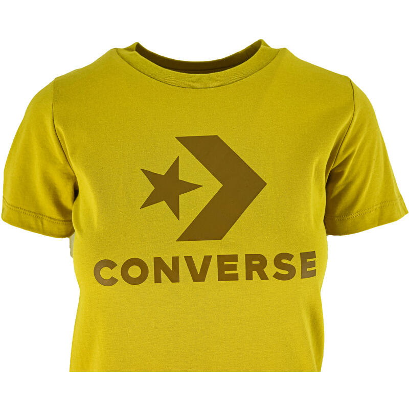 Tricou femei Converse Center Front Logo, Maro