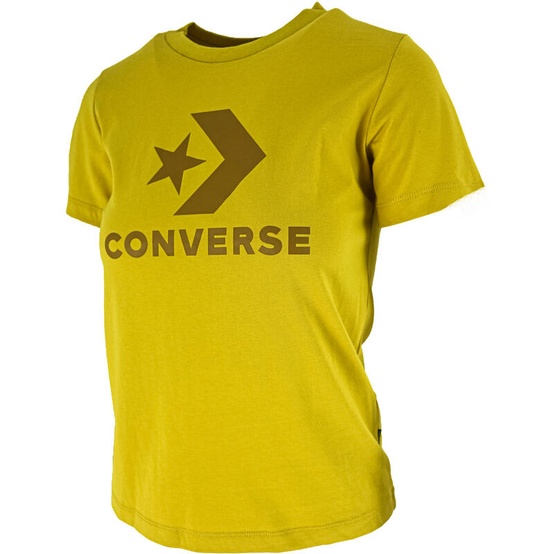 T-Shirt Converse Center Front Logo, Castanho, Mulheres