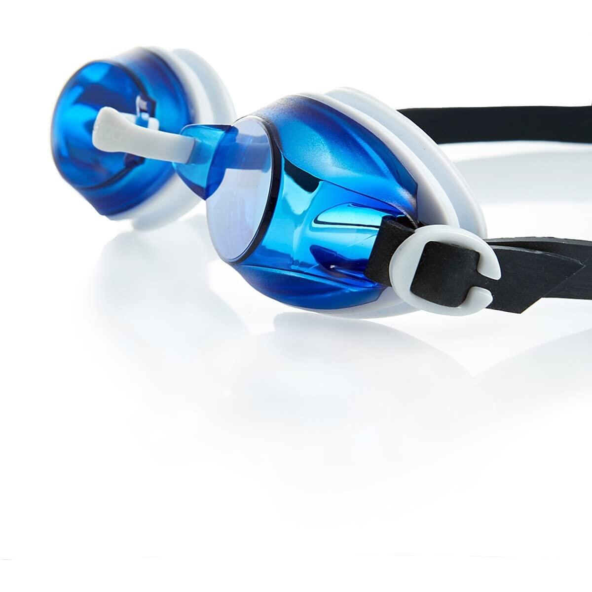 Unisex Adult Jet Swimming Goggles (Blue/White) 2/4
