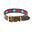 Polo LederHundehalsband Damen und Herren Braun/Pink/Blau