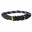 Seil Leder Hundehalsband Damen und Herren Marineblau/Braun