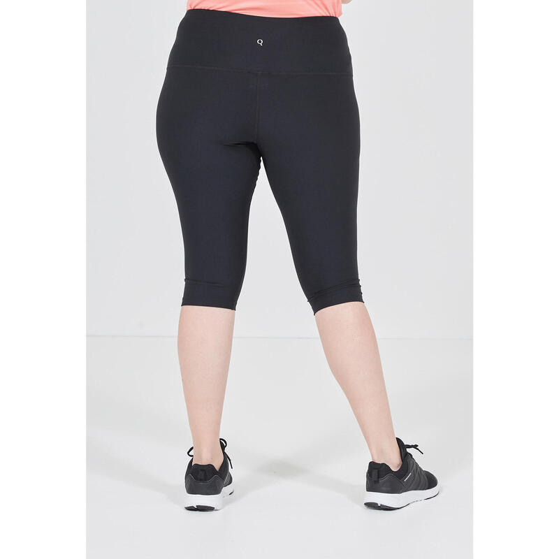 Damen Sport Leggings Q Jalon W ¾ Tights Laufsport Damen Black ENDURANCE