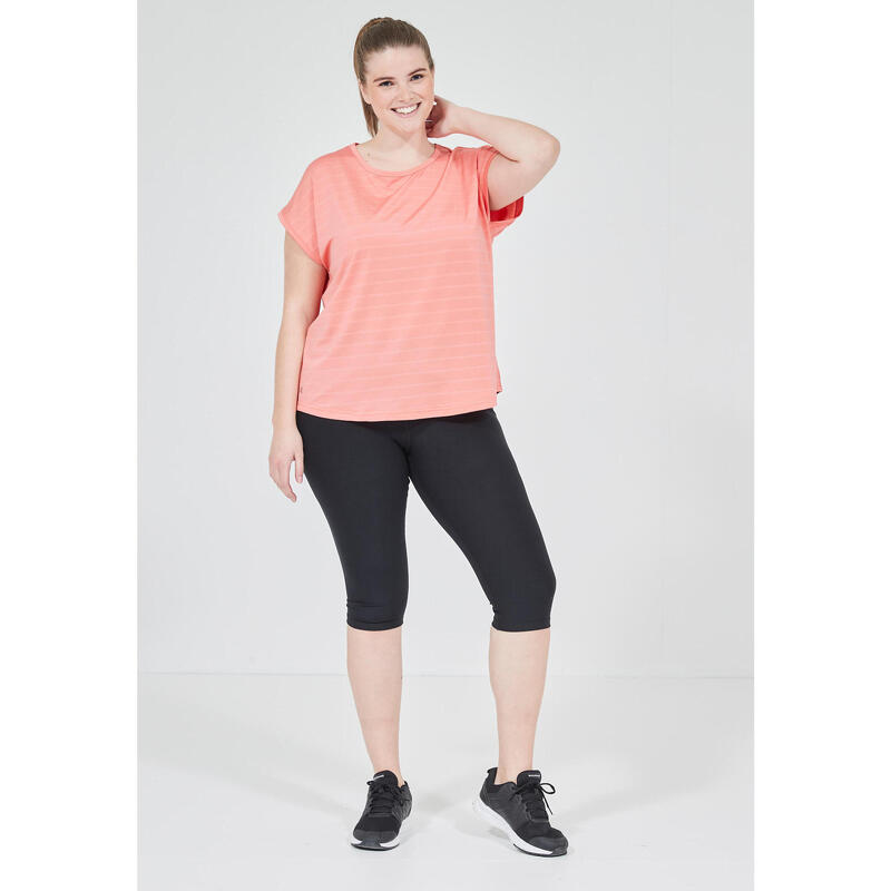 Damen Sport Leggings Q Jalon W ¾ Tights Laufsport Damen Black ENDURANCE