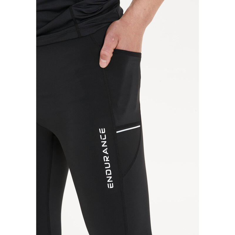 Sporthose Energy M Long Tights Laufsport Herren Black Atmungsaktiv ENDURANCE