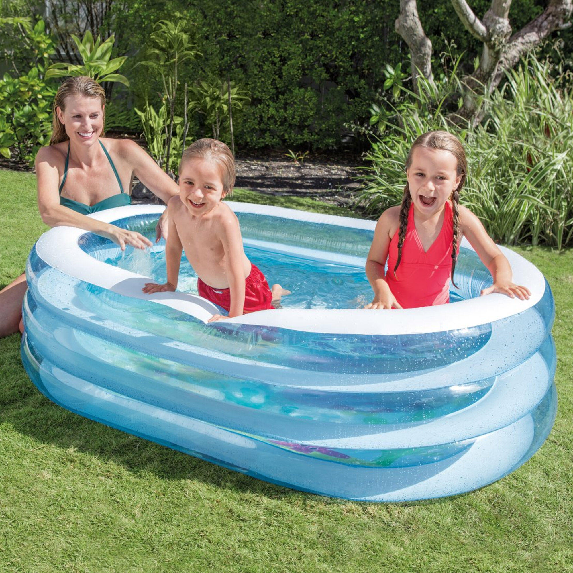 Intex 57482NP - Piscina Baby Ovale, Colori Assortiti, 163x107x46 cm 3/7