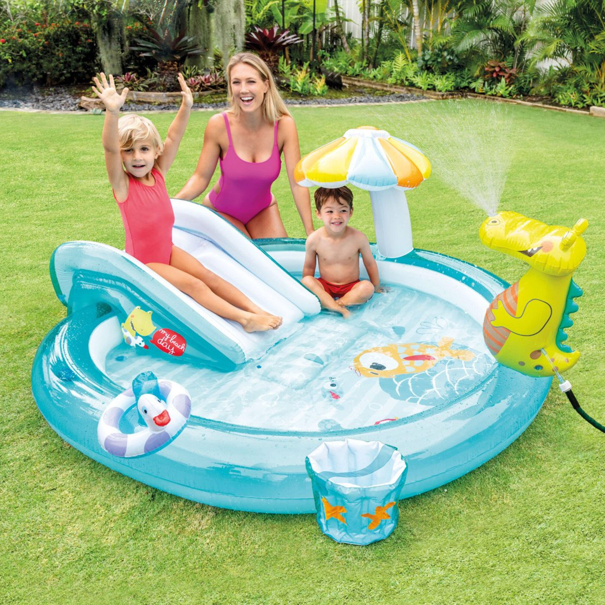 Intex Opblaasbare play center Gator 2/7