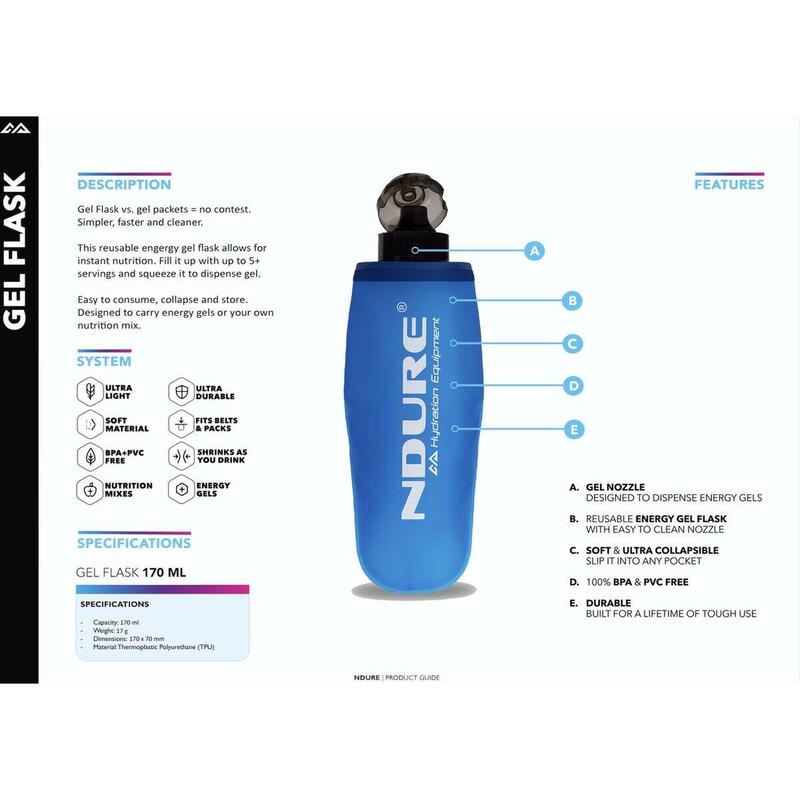 NDURE Soft Gel Flask 170 ML