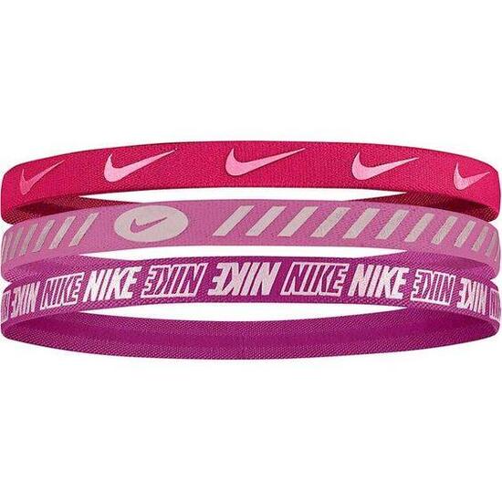 Fascia Per Capelli Misura Confezione 3 Nike 3.0 Rosa